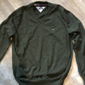 Men’s Tommy Hilfiger Pima cotton sweater green